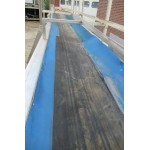 50 cm breed, 11,60 meter lengte. Gebruikt. RVS transportband.